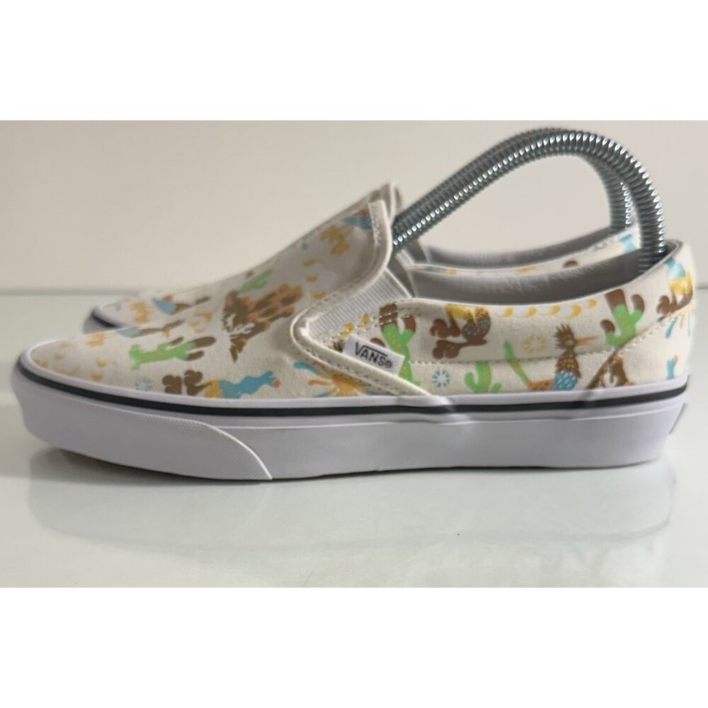 Vans Classic Slip On Get Outdoors Marshmallow Canvas Womens 8 Men’s 6.5 - Picture 3 of 6